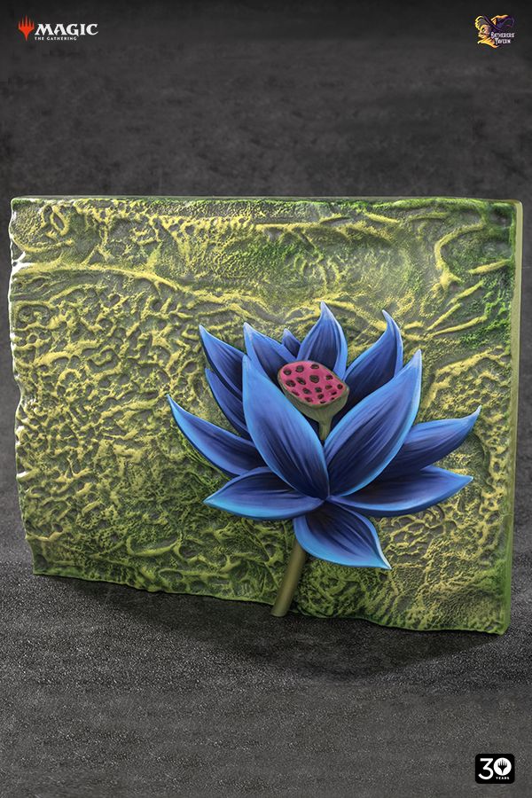 Black Lotus Relief Sculpture