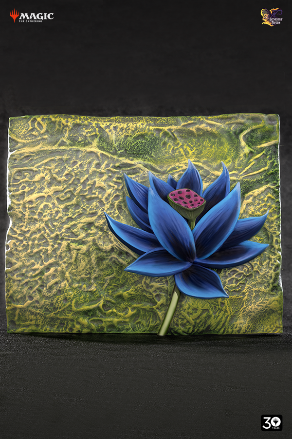 Black Lotus Relief Sculpture